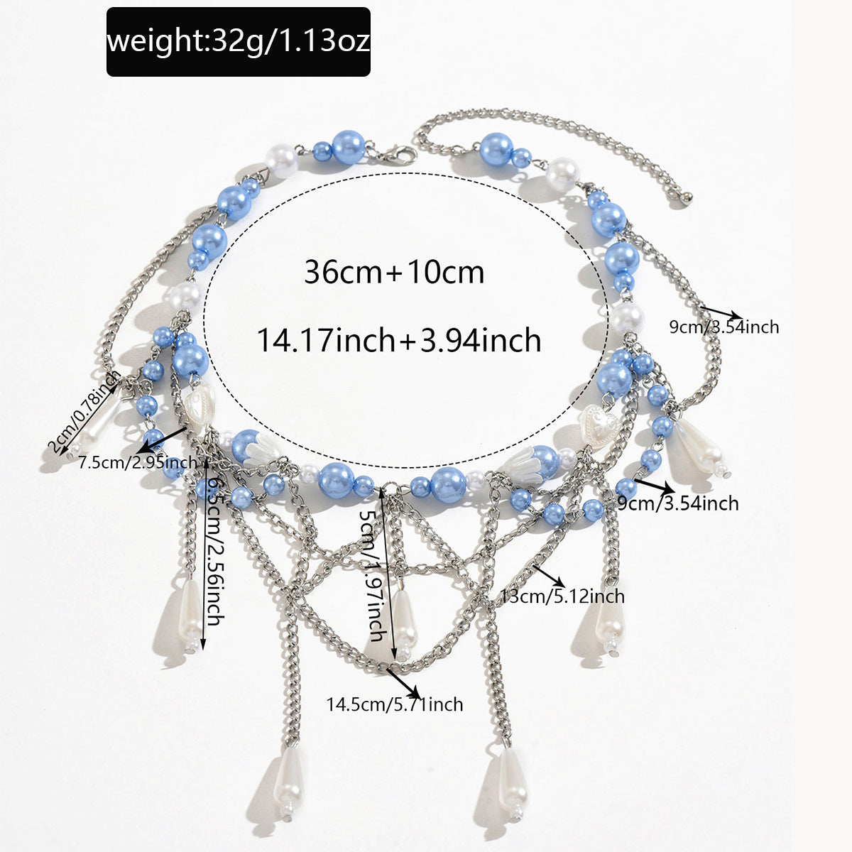 Pendant Necklace Women's Long Clavicle Chain