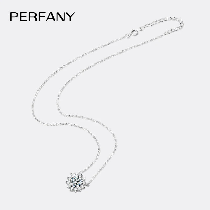 Sunburst Moissanite Necklace