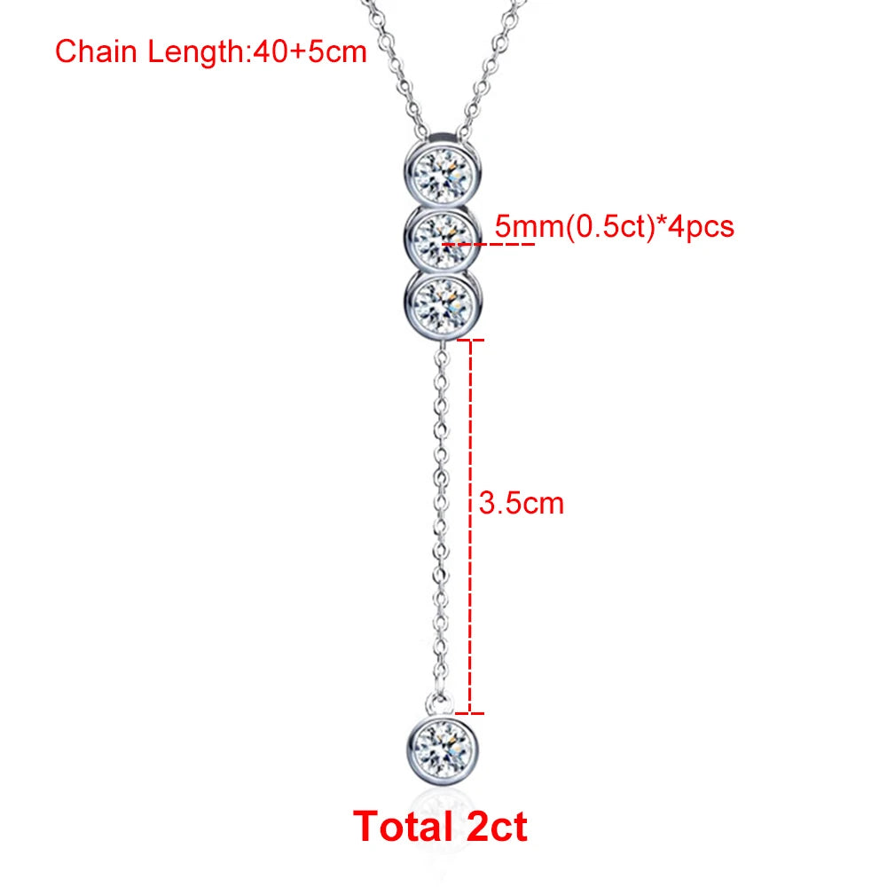 Moissanite Bubble Necklace