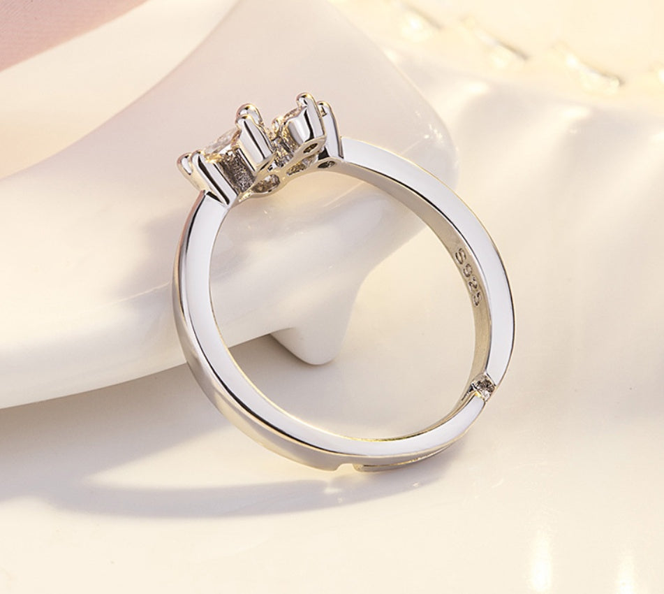 Elegant Cat Paw Jewelry Set – Necklace, Ring, Earrings & Bracelet