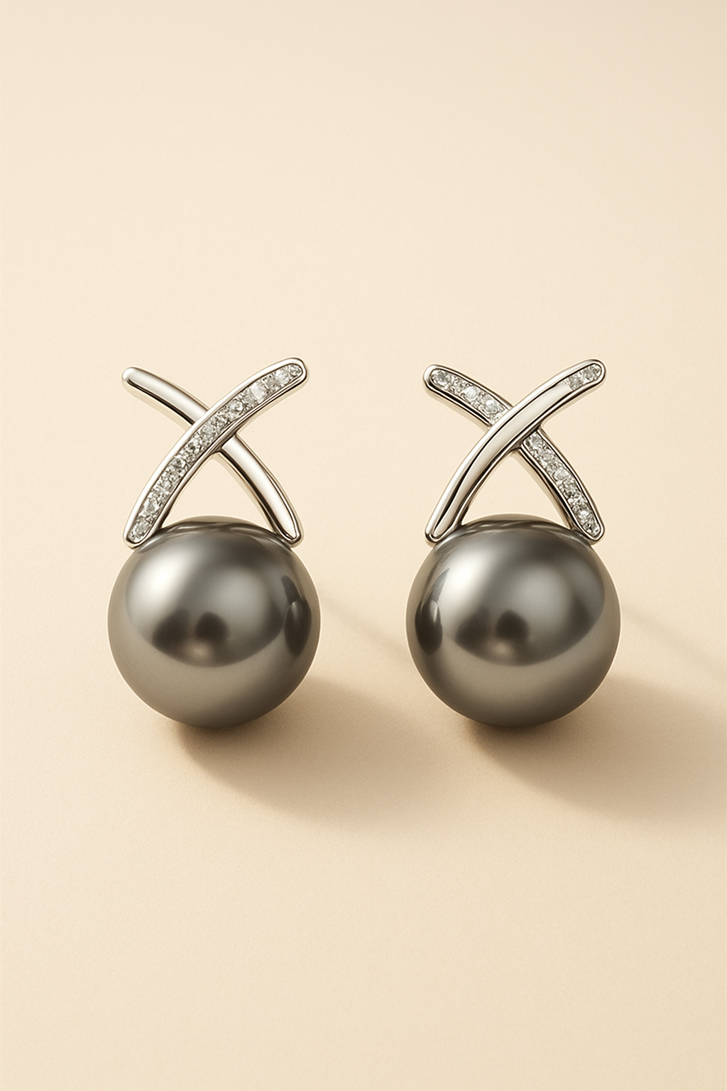 Soft Pearl Stud Earrings - studio