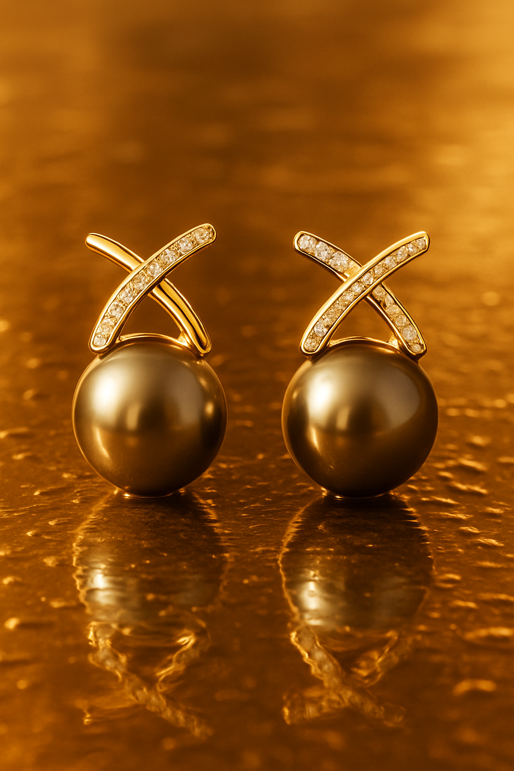 Soft Pearl Stud Earrings - water