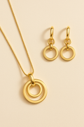 Soft Gold Pendant Set - studio