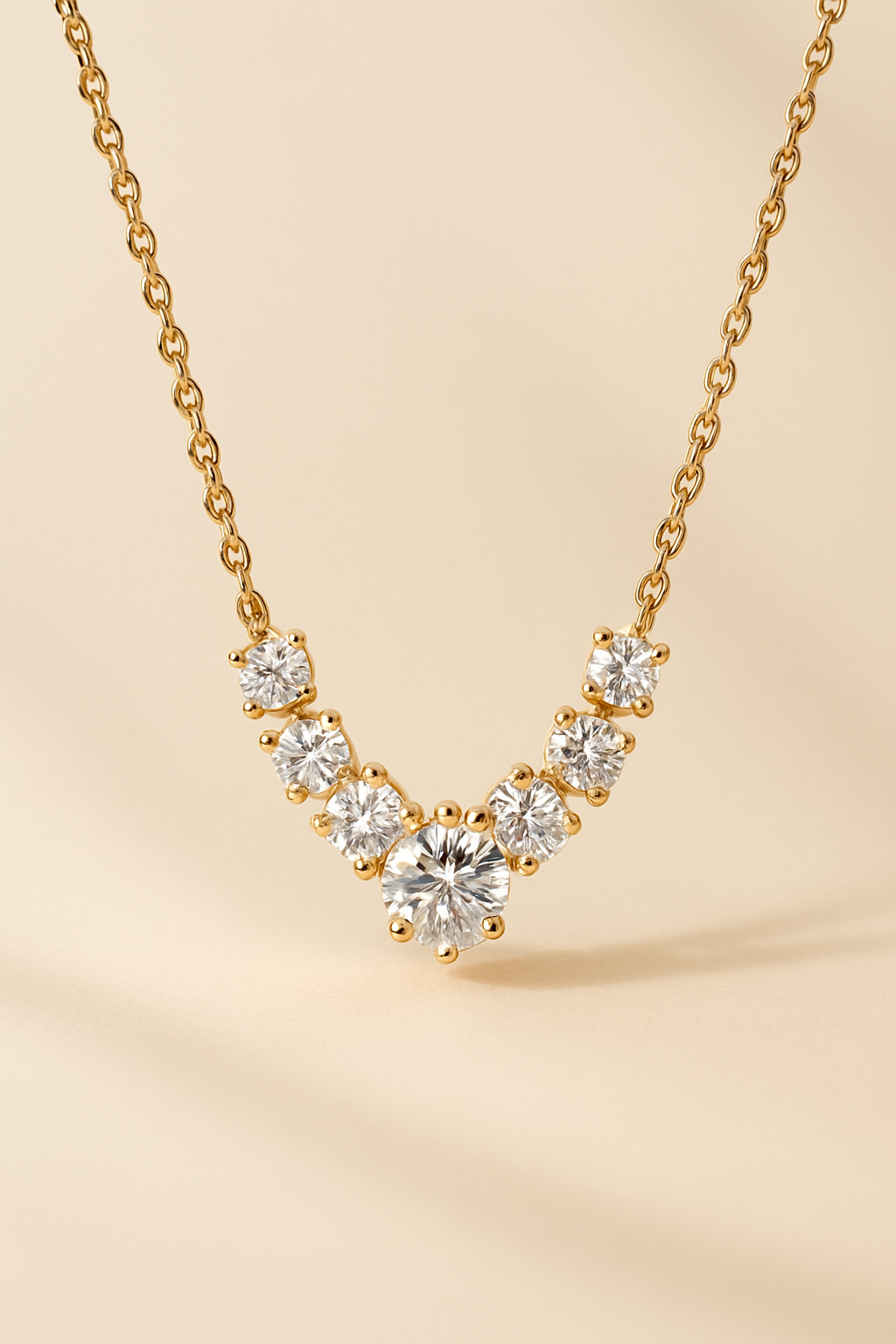 Oval Sparkle Pendant Necklace - studio