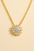 Sunburst Moissanite Necklace - studio