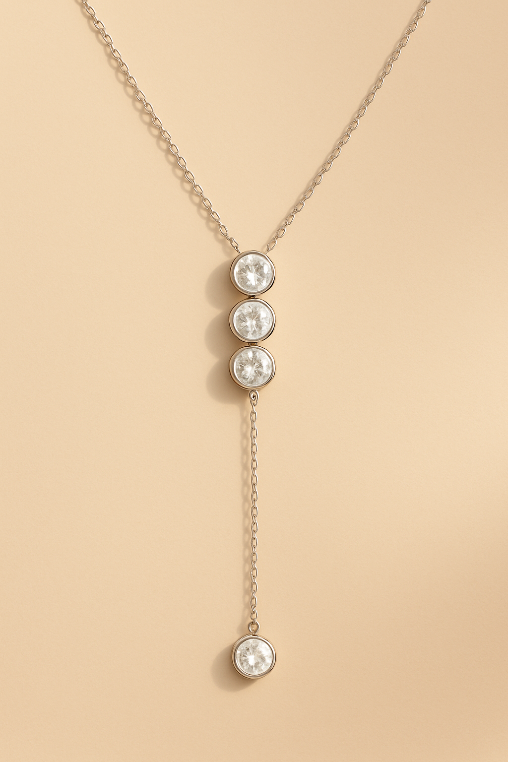 Moissanite Bubble Necklace - studio
