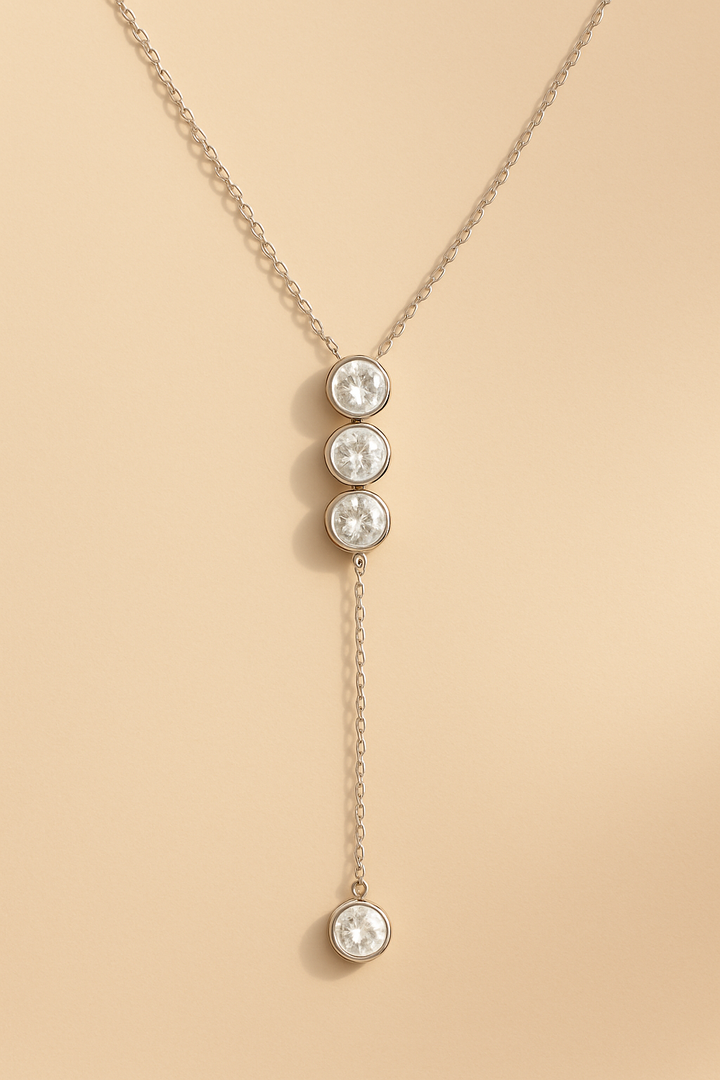 Moissanite Bubble Necklace