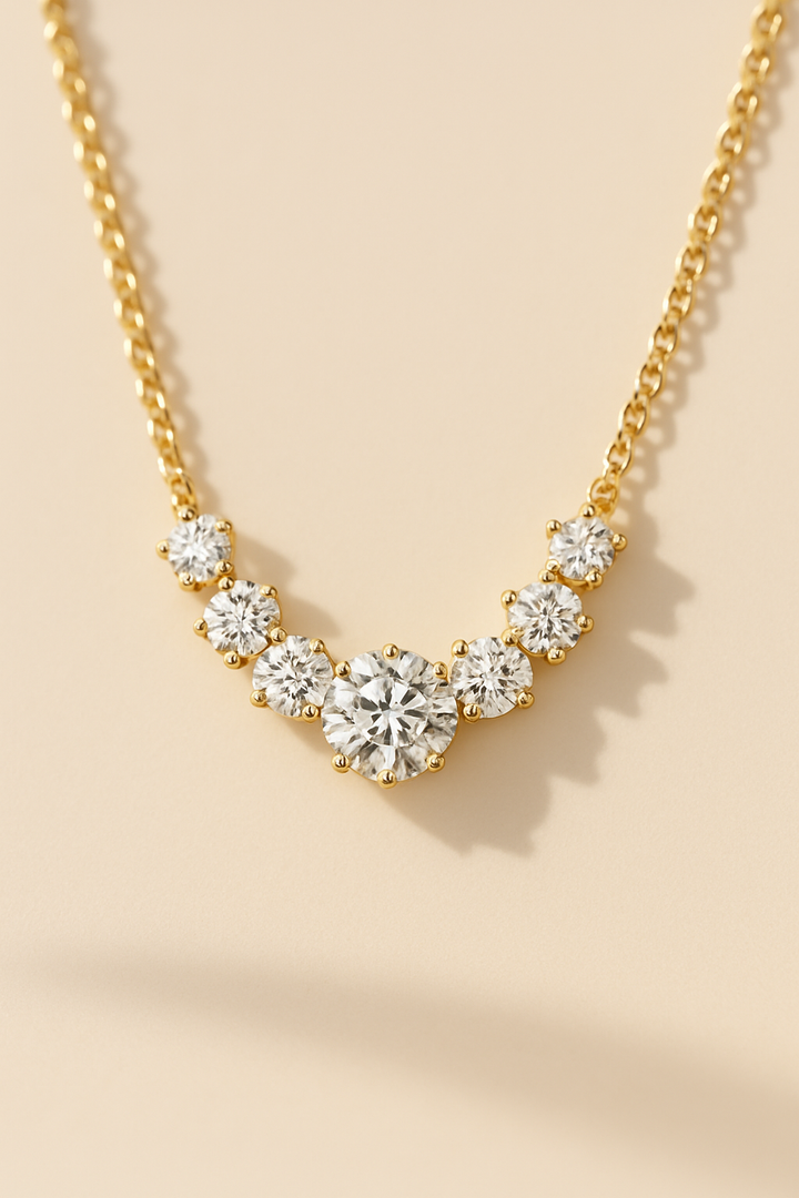 Moissanite Glow Pendant Necklace