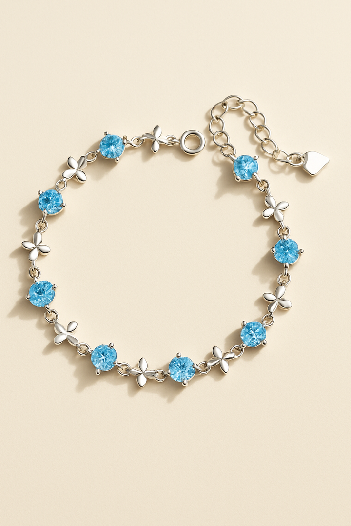 Crystal Leaf Bracelet