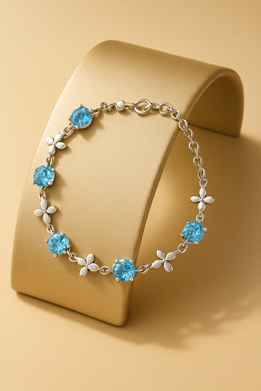 Crystal Leaf Bracelet - stand