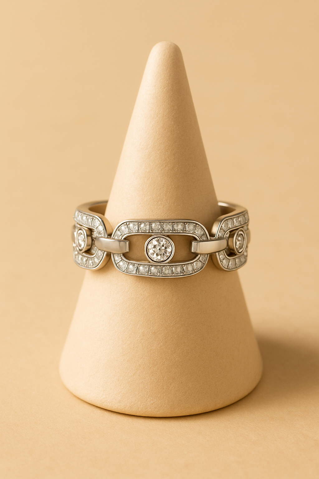 Paperclip Link Ring - stand