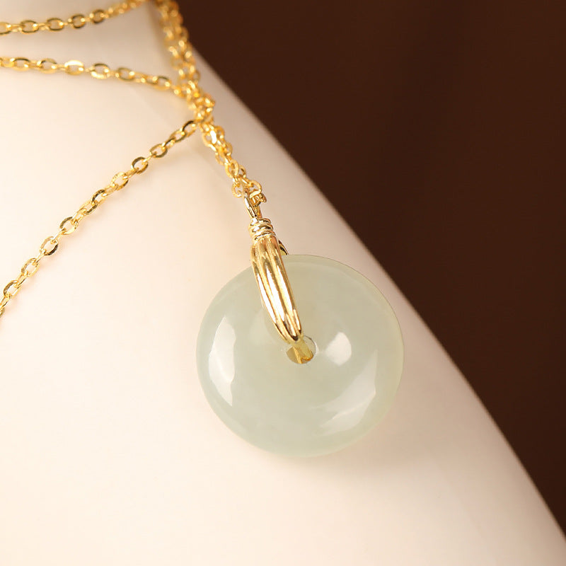 Jade Peace Pendant Necklace