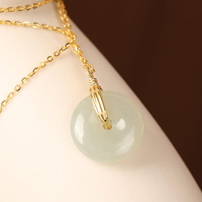 Jade Peace Pendant Necklace
