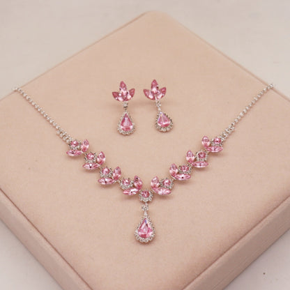 Amethyst Crystal Jewelry Set