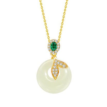 Jade Fishtail Pendant Necklace
