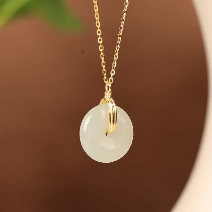 Jade Peace Pendant Necklace
