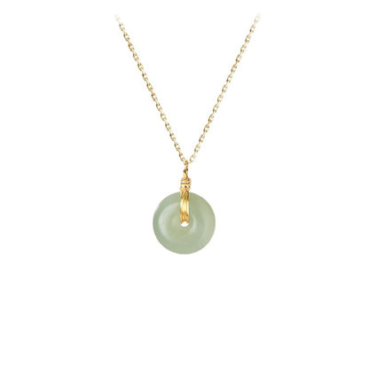 Jade Peace Pendant Necklace