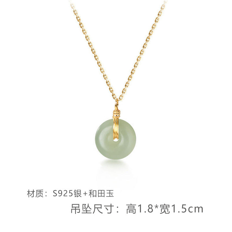 Jade Peace Pendant Necklace
