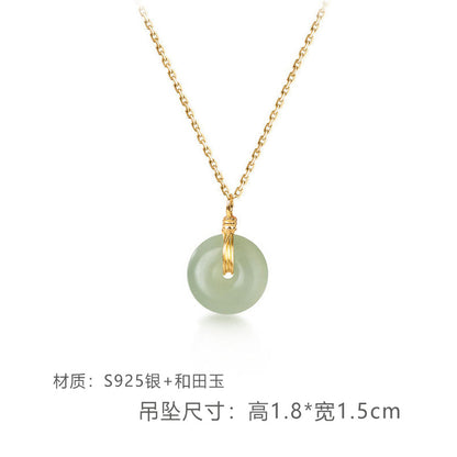 Jade Peace Pendant Necklace