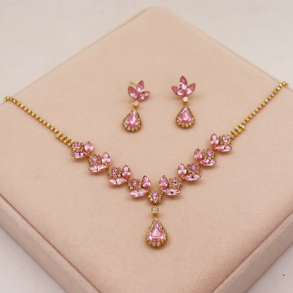Amethyst Crystal Jewelry Set