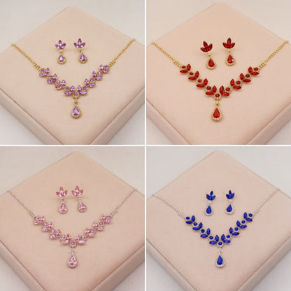 Amethyst Crystal Jewelry Set