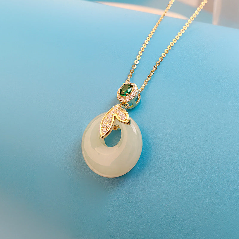 Jade Fishtail Pendant Necklace