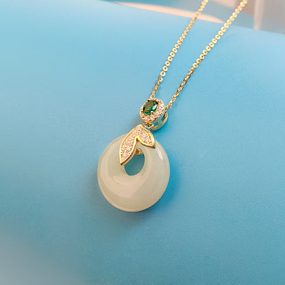 Jade Fishtail Pendant Necklace