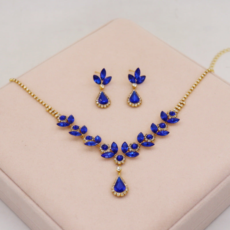 Amethyst Crystal Jewelry Set