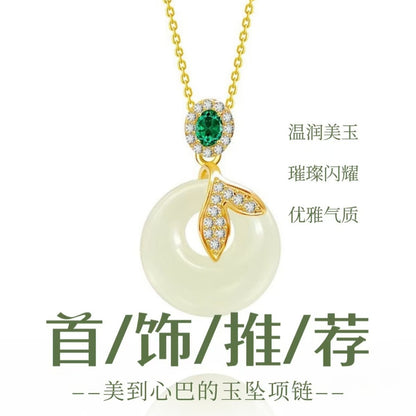 Jade Fishtail Pendant Necklace