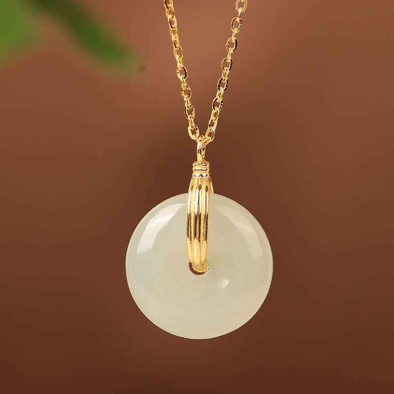 Jade Peace Pendant Necklace