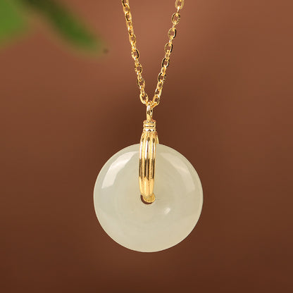 Jade Peace Pendant Necklace