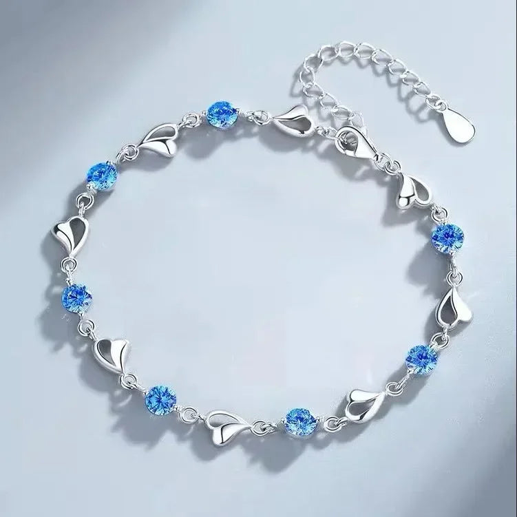 Crystal Leaf Bracelet