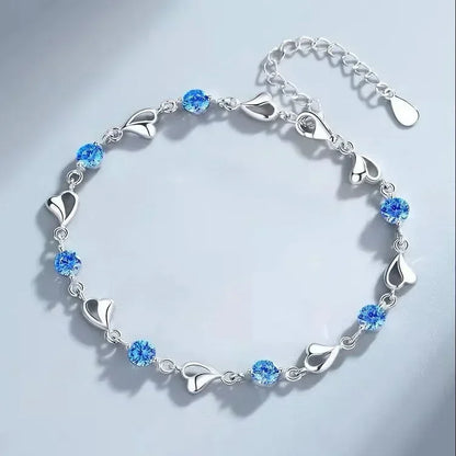 Crystal Leaf Bracelet