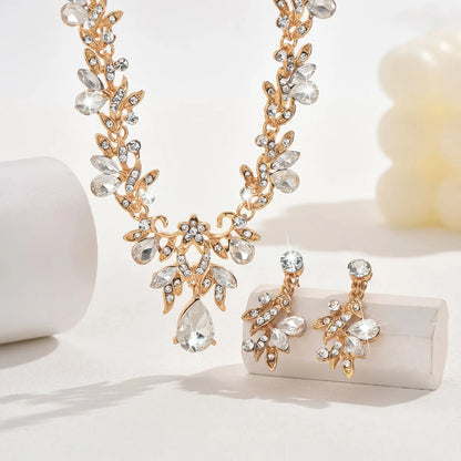 Waterdrop Crystal Jewelry Set