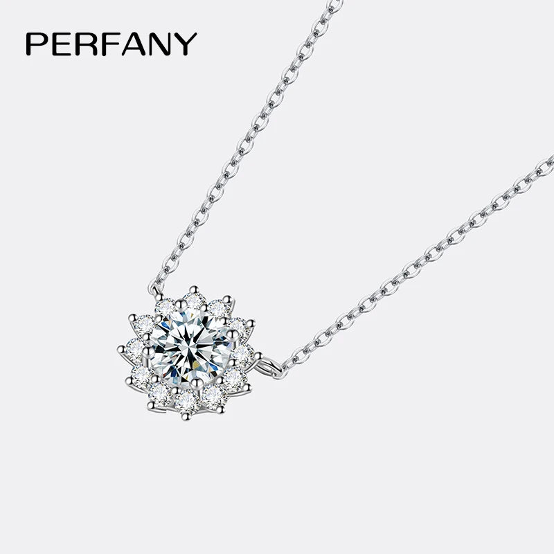 Sunburst Moissanite Necklace