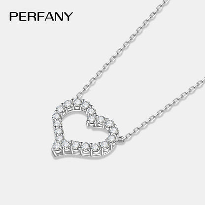 Classic Moissanite Heart Necklace