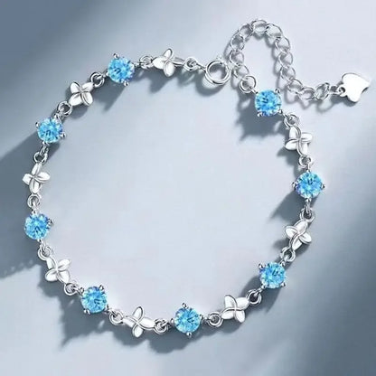 Crystal Leaf Bracelet