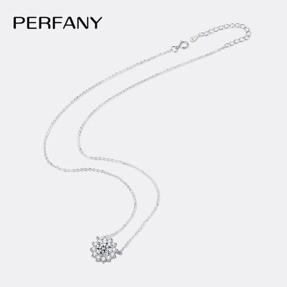 Sunburst Moissanite Necklace