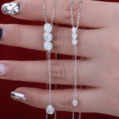 Moissanite Bubble Necklace