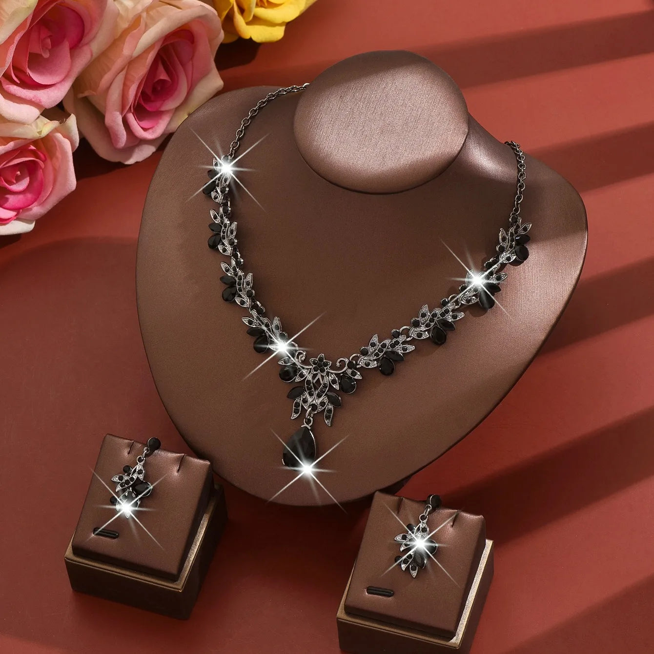 Waterdrop Crystal Jewelry Set