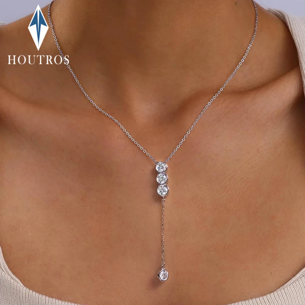 Moissanite Bubble Necklace