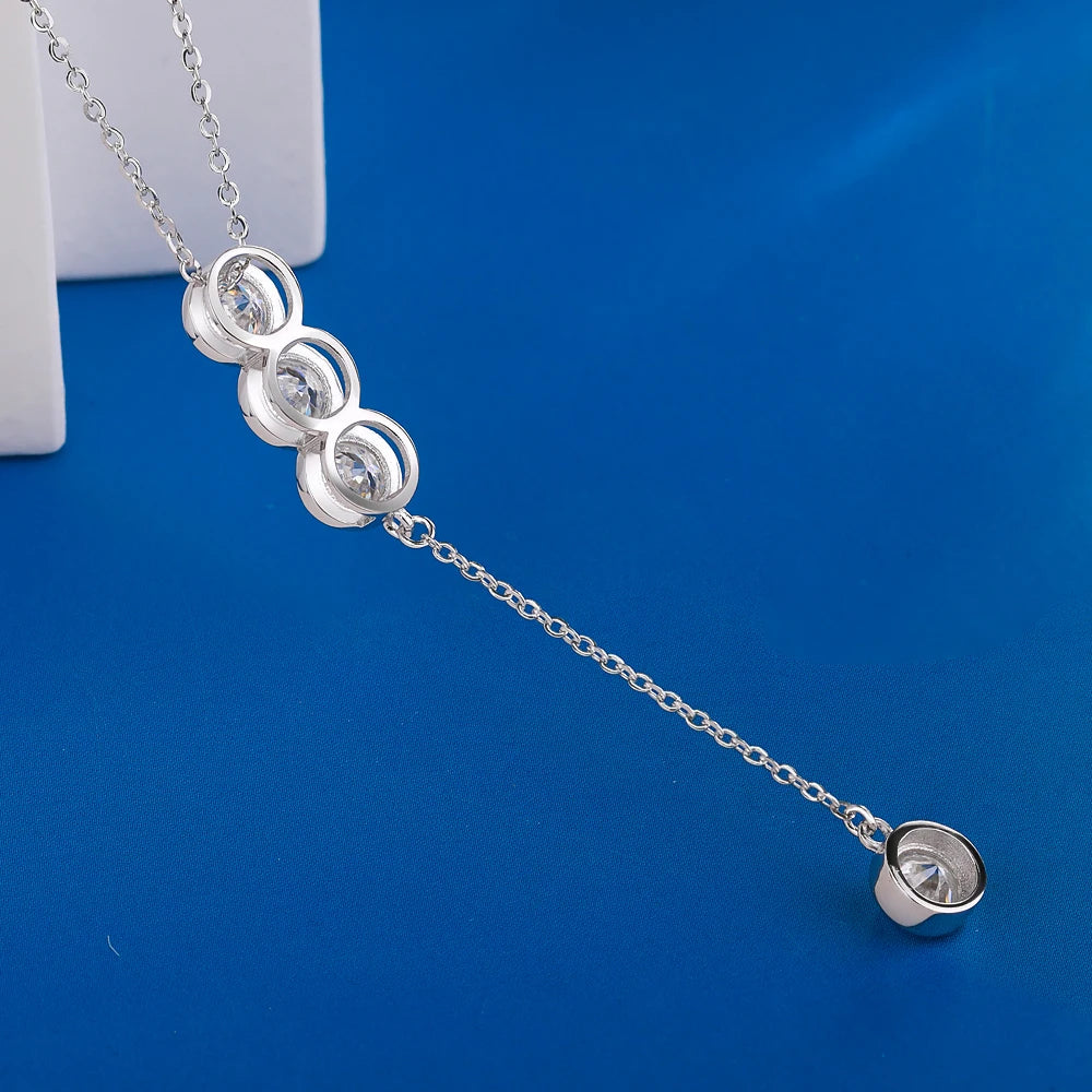 Moissanite Bubble Necklace
