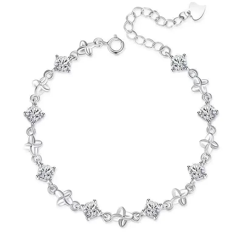 Crystal Leaf Bracelet