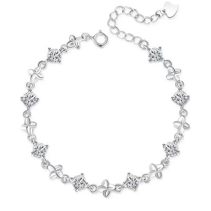 Crystal Leaf Bracelet