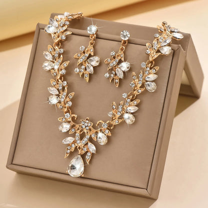 Waterdrop Crystal Jewelry Set