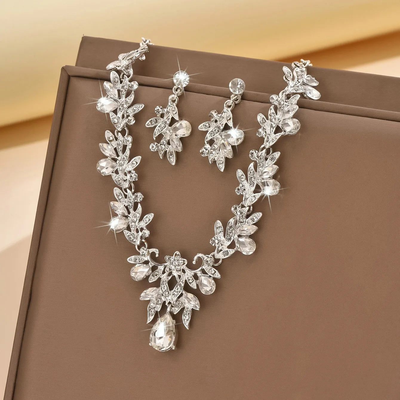 Waterdrop Crystal Jewelry Set