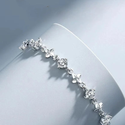 Crystal Leaf Bracelet