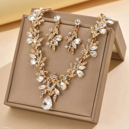 Waterdrop Crystal Jewelry Set