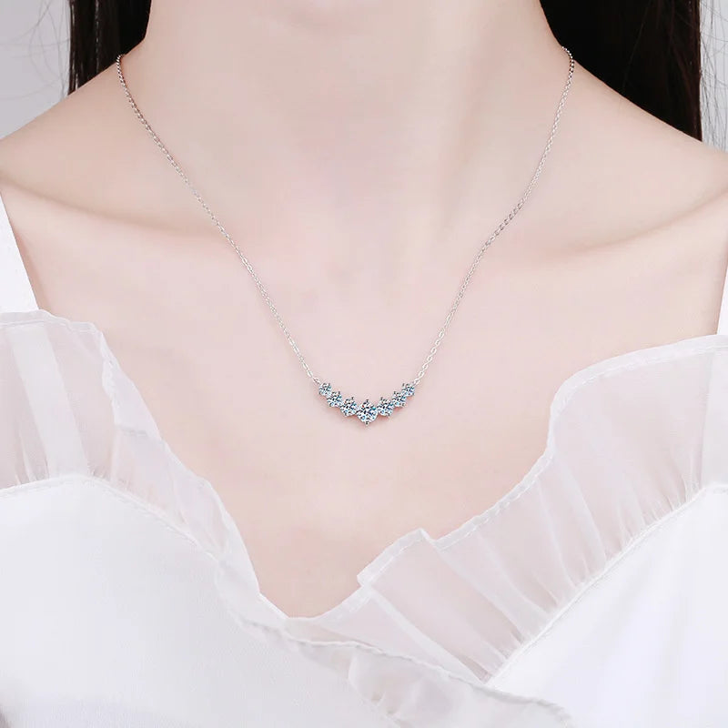 Oval Sparkle Pendant Necklace