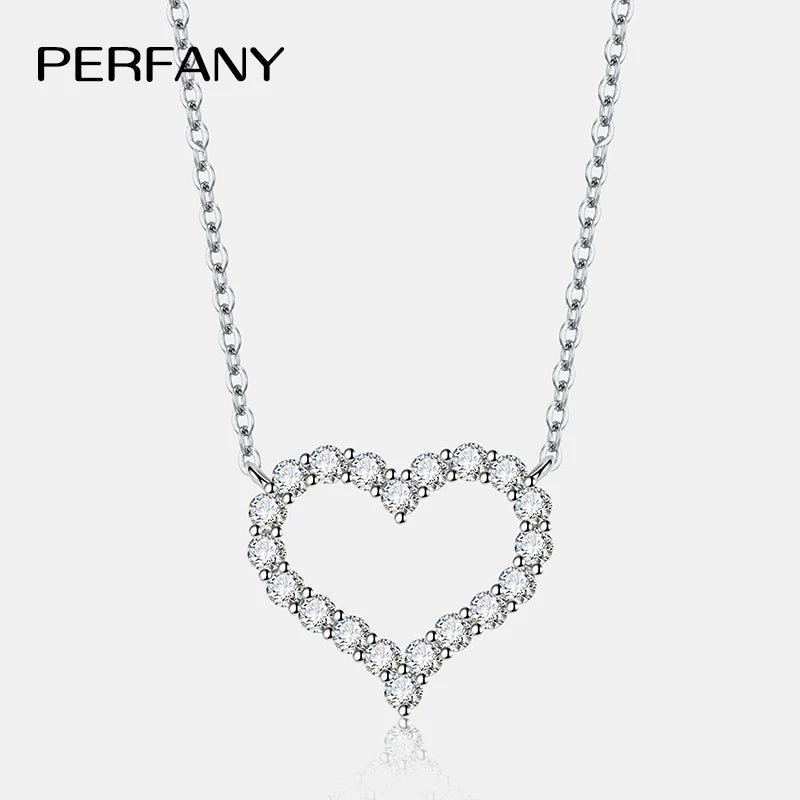Classic Moissanite Heart Necklace